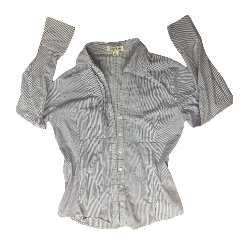 Striped Button-Up Shirt